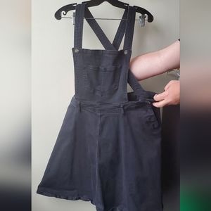 Hell Bunny Pinafore Denim Dress